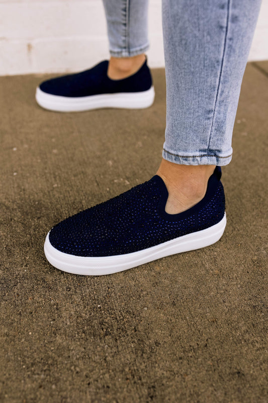 Sass sneaker in Navy