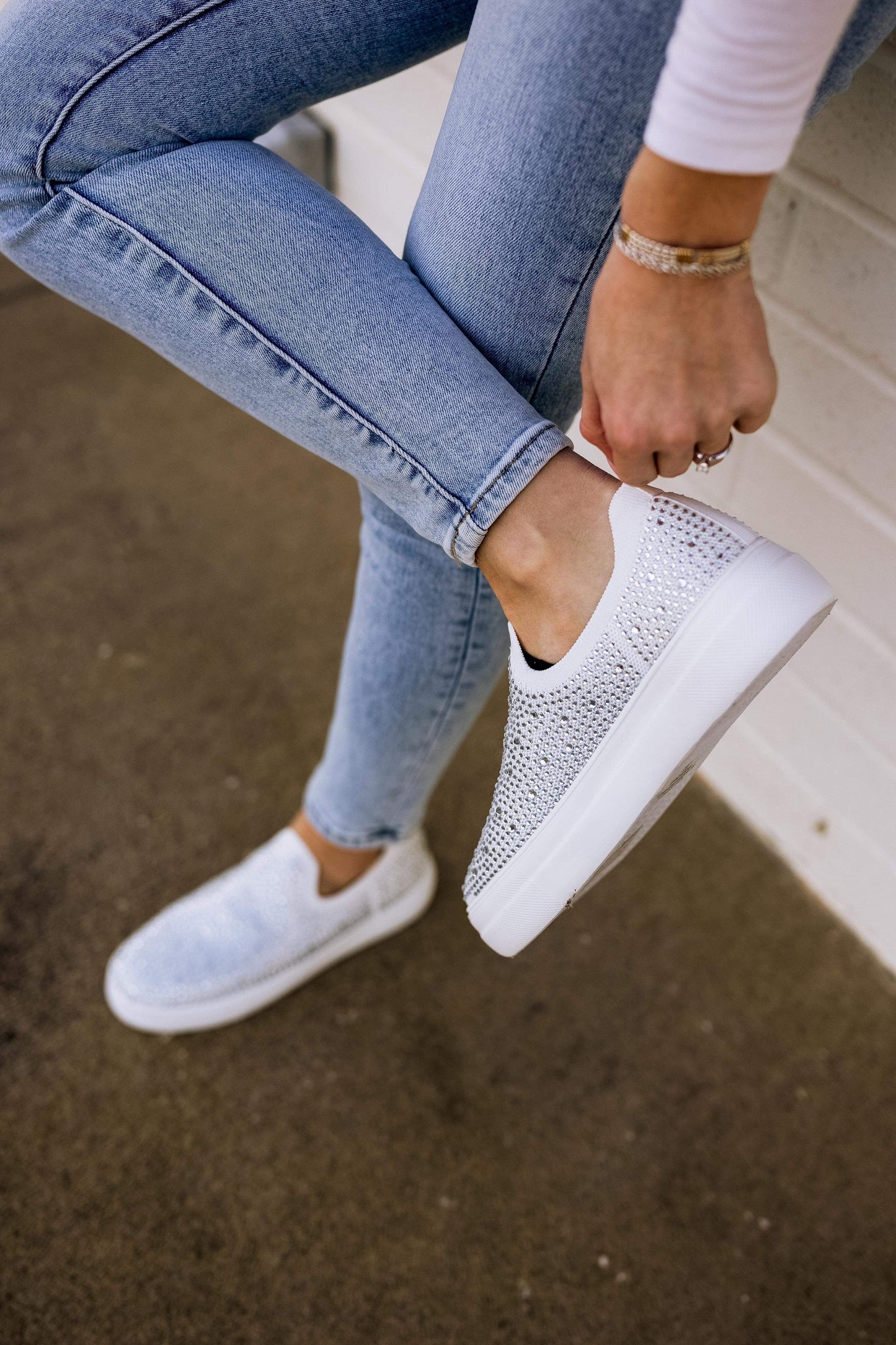 Sass sneaker in White