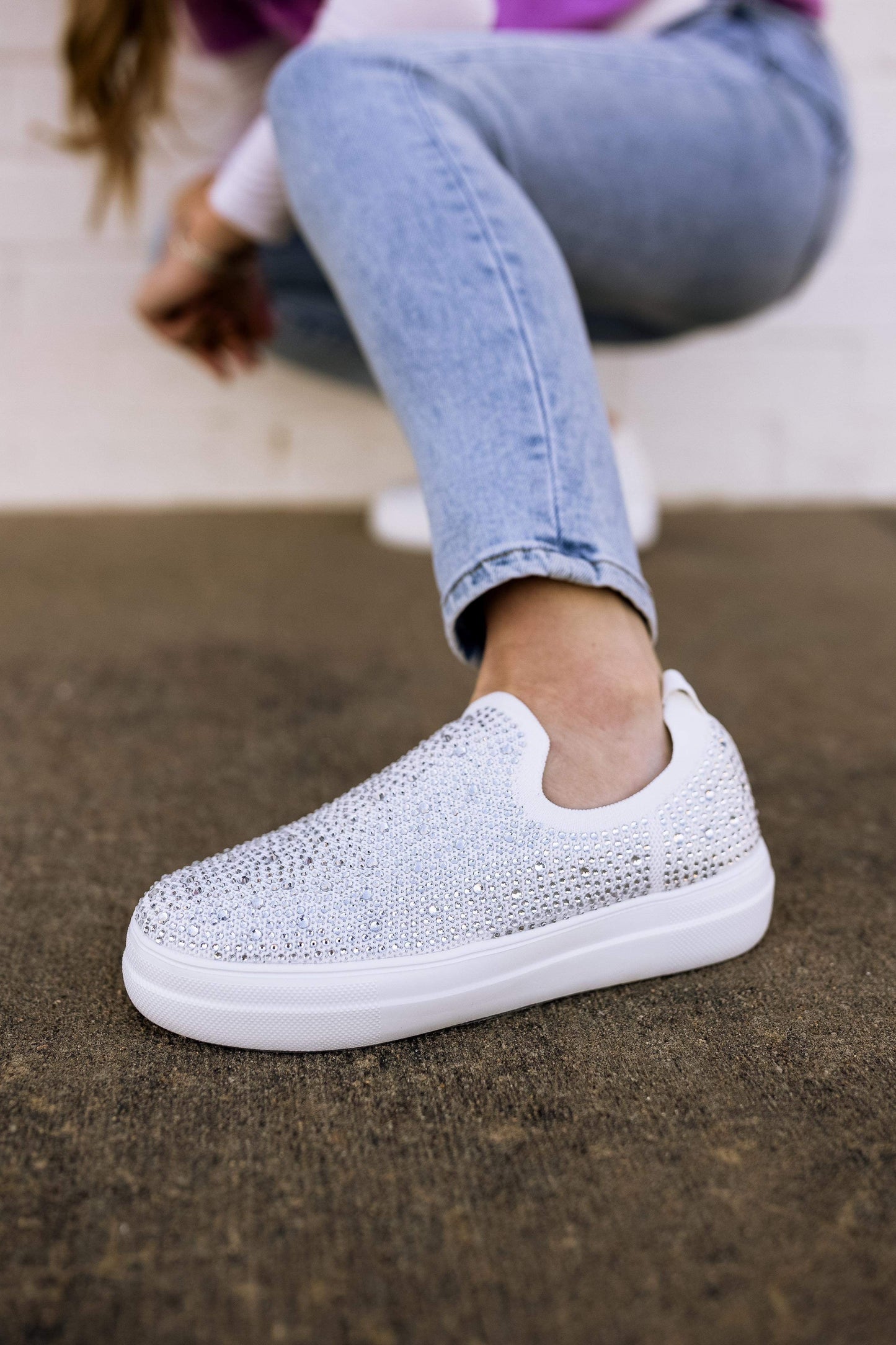 Sass sneaker in White